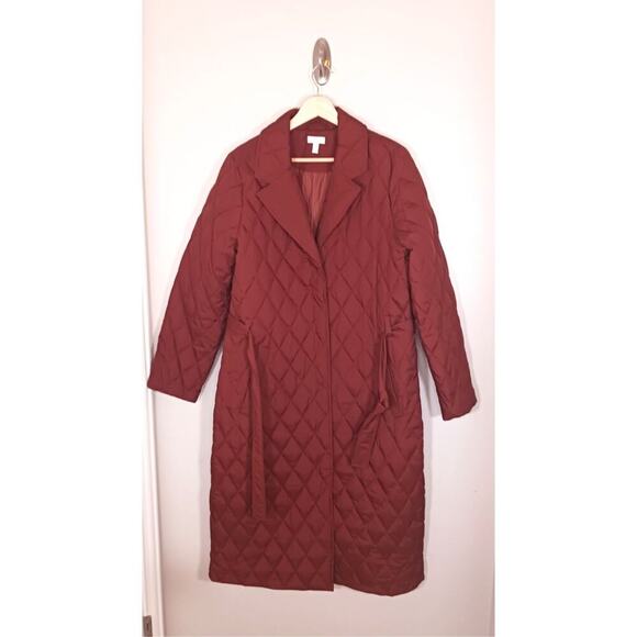 Garnet Hill Quilted Down Puffer Winter Women's Jacket Size S - Picture 1 of 8